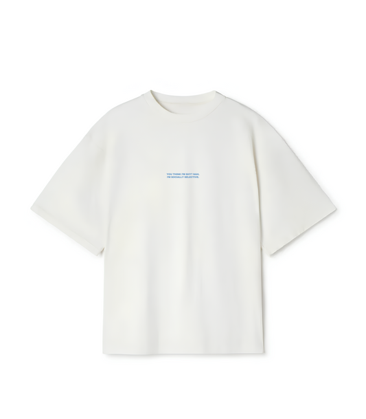 Oversized Tee "You think i’m shy?"