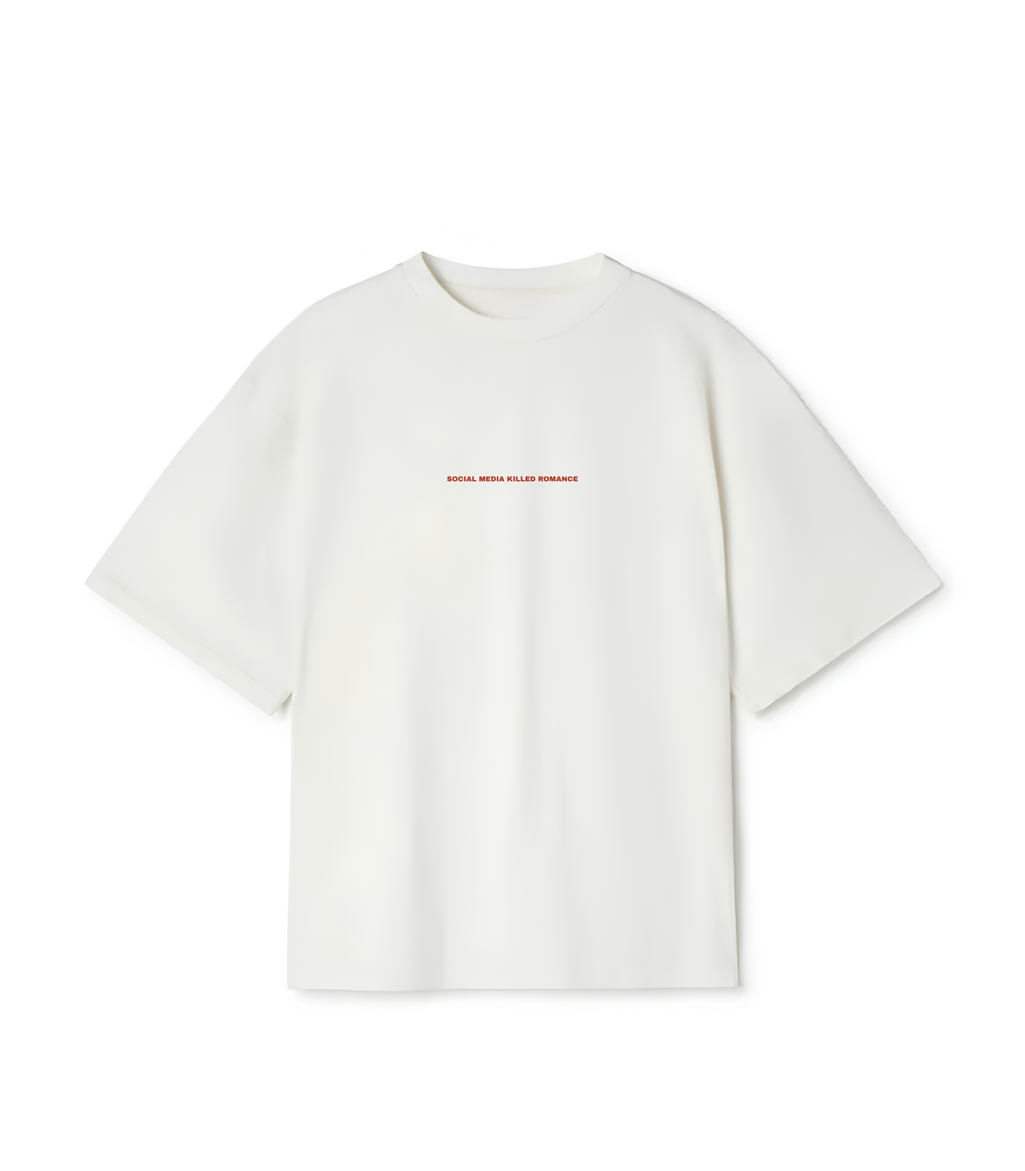 Oversized Tee "Social Media Killed Romance"